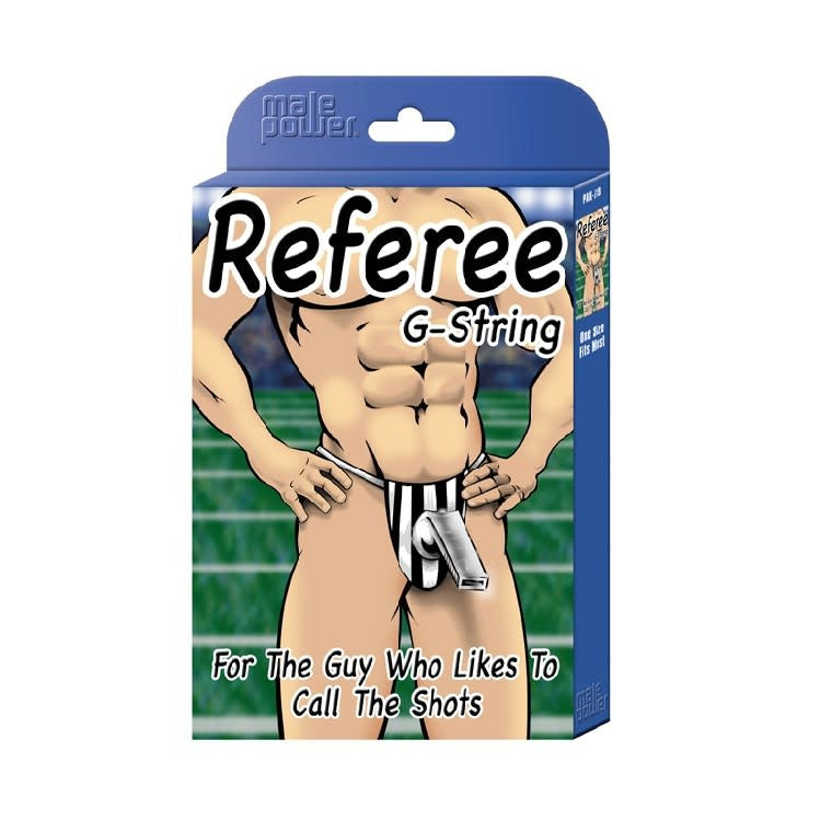 Referee Thong with Attached Whistle - One Size