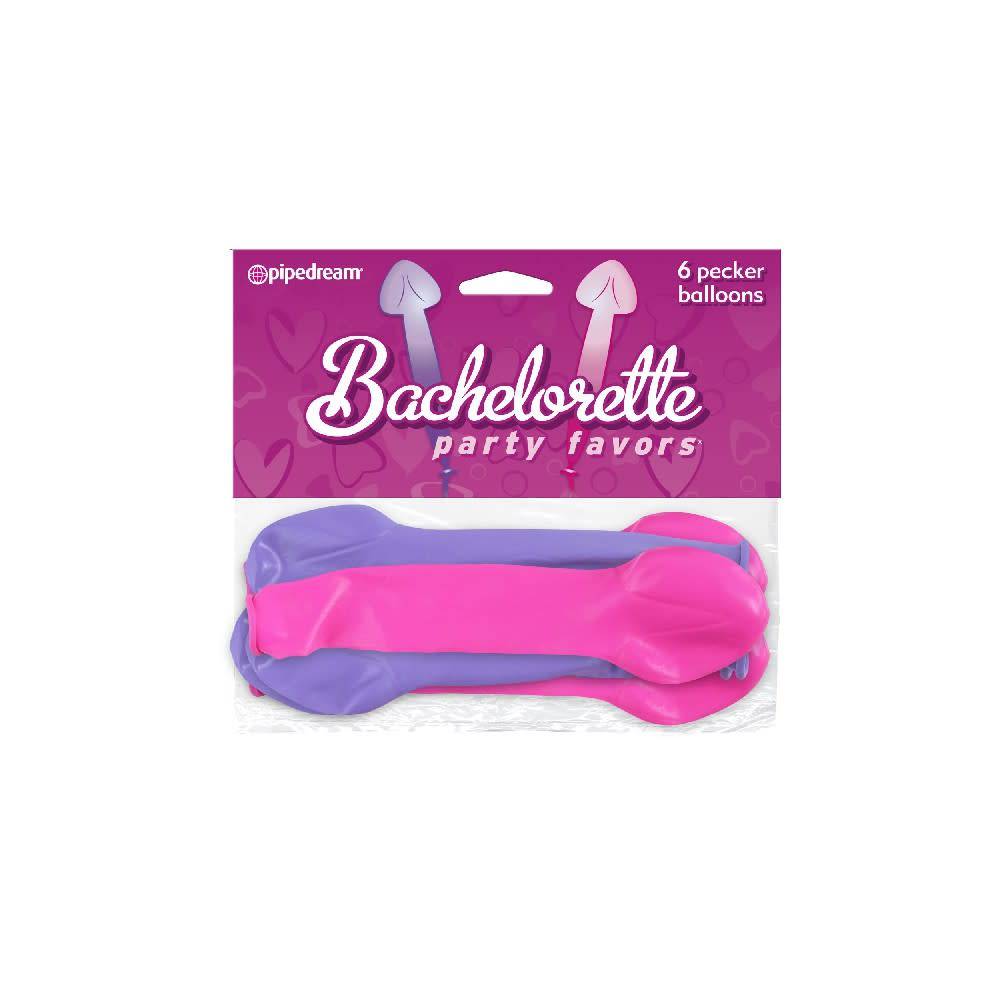 Bachelorette Party Favors Pecker Balloons - Pack of 6