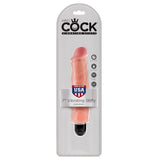 King Cock 7-inch Vibrating Stiffy - Vanilla