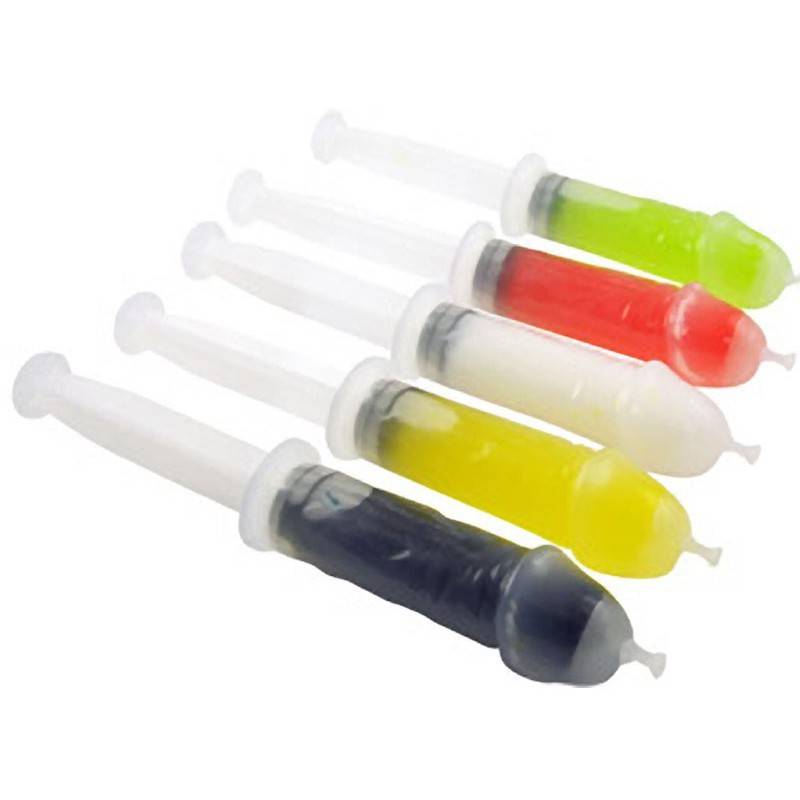 Peni-Colada Penis Shot Syringe Clear - 15 Pack