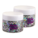 Silver Chunky Gel Glitter 1.5 Ounce