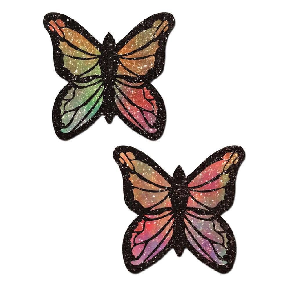 Glitter Pastel Rainbow Butterfly Pasties