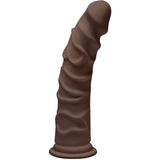 Ragin' D Suction Cup Base Dildo 8 Inch - Chocolate