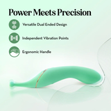 Stella Dual Stim Vibrator - Green