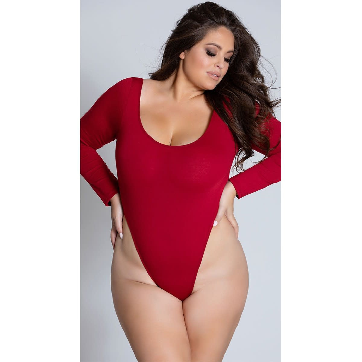 Cozy Long Sleeved Bodysuit - Curvy