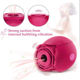 Rose Suction Vibrator Red