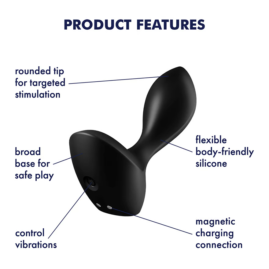 Backdoor Lover Prostate Vibrator Black