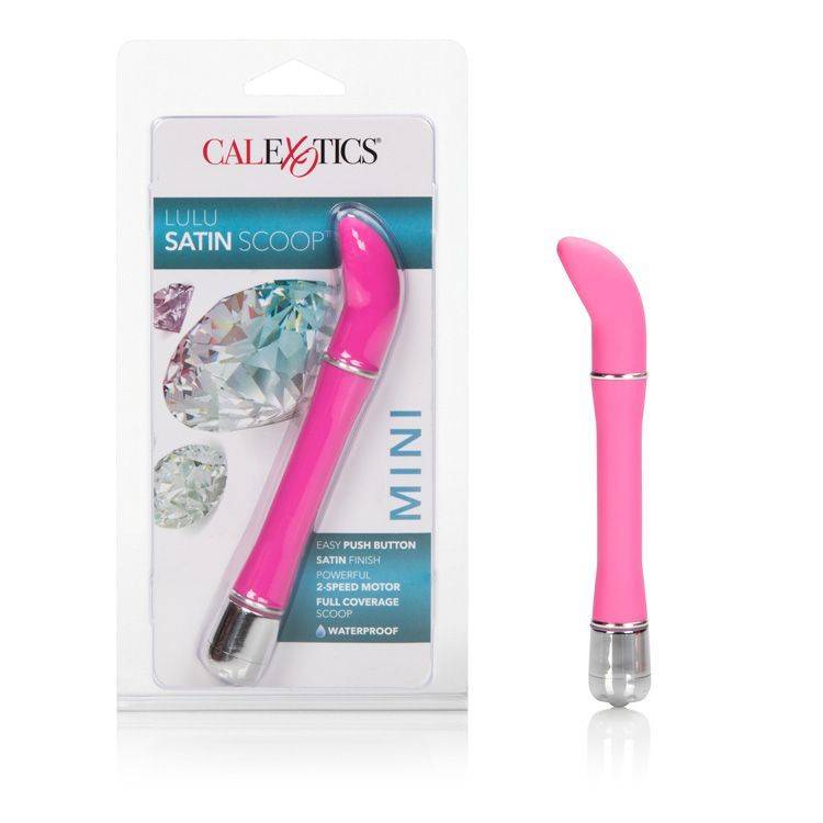 Satin Scoop Vibrator - Pink