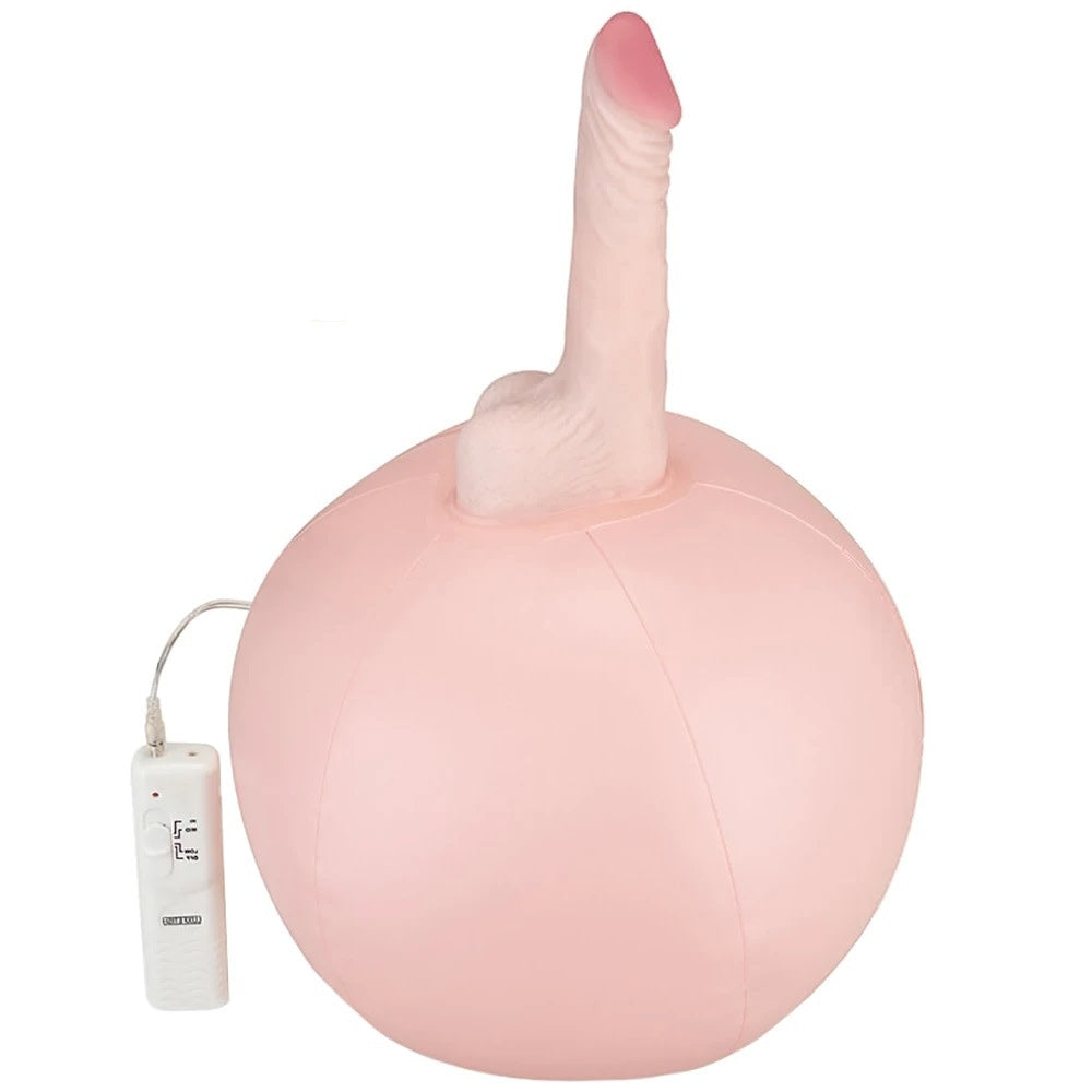 Inflatable Sex Ball With Vibrating Dildo