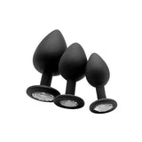 Silicone Diamond Plug Black - Small