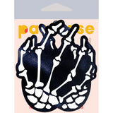 White Boney Skeleton Hands Pasties