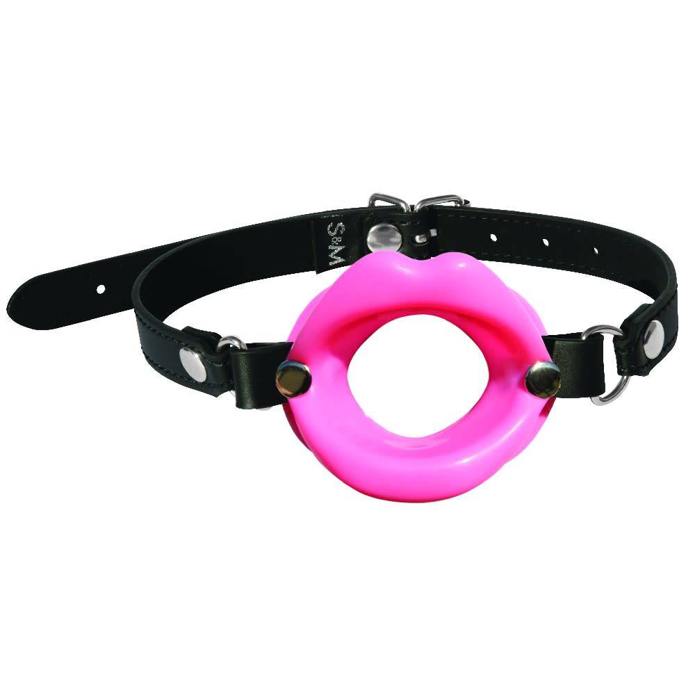 Silicone O-Ring Lips Gag - Pink