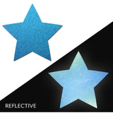 Light Reflective Blue Star Pasties