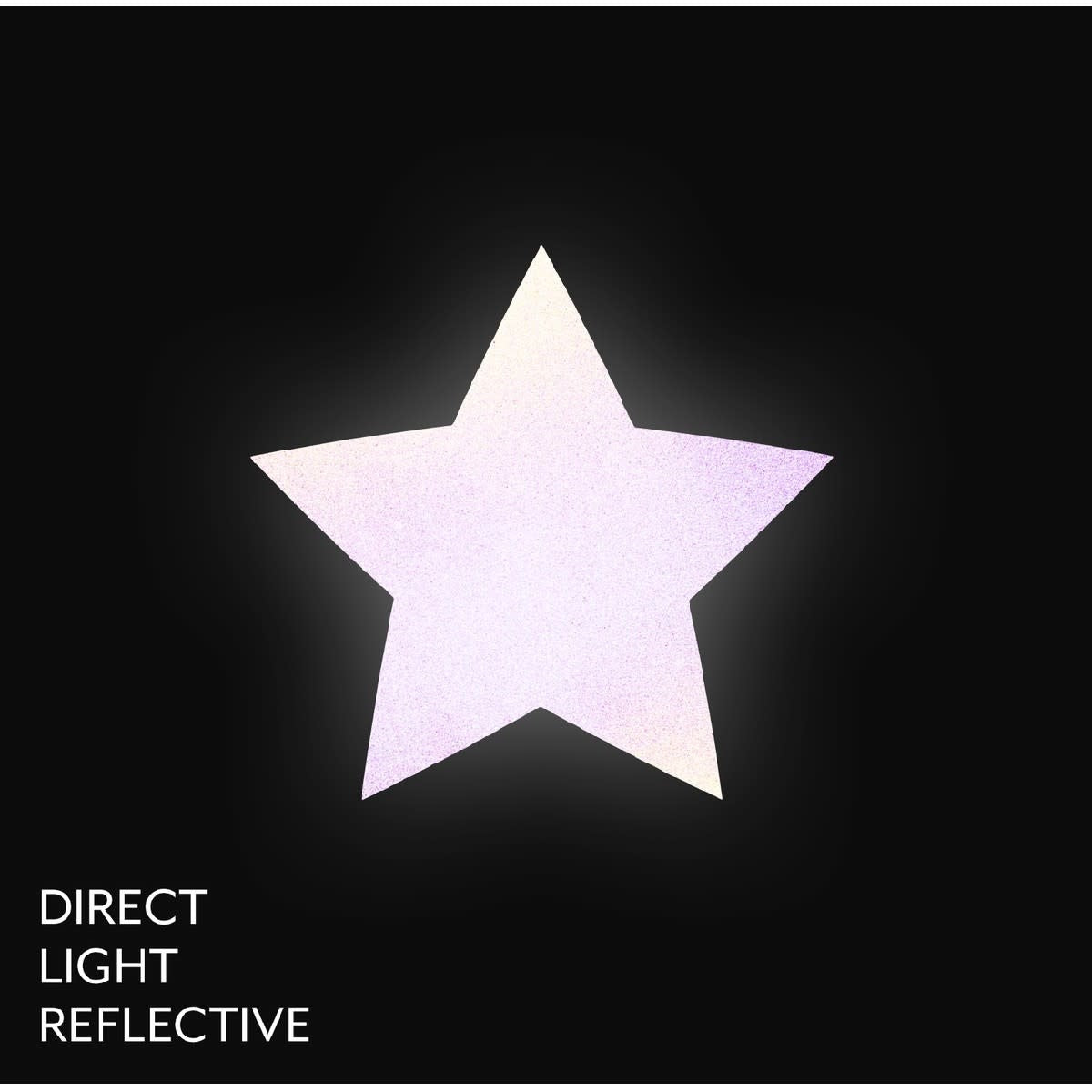 Light Reflective Red Star Pasties