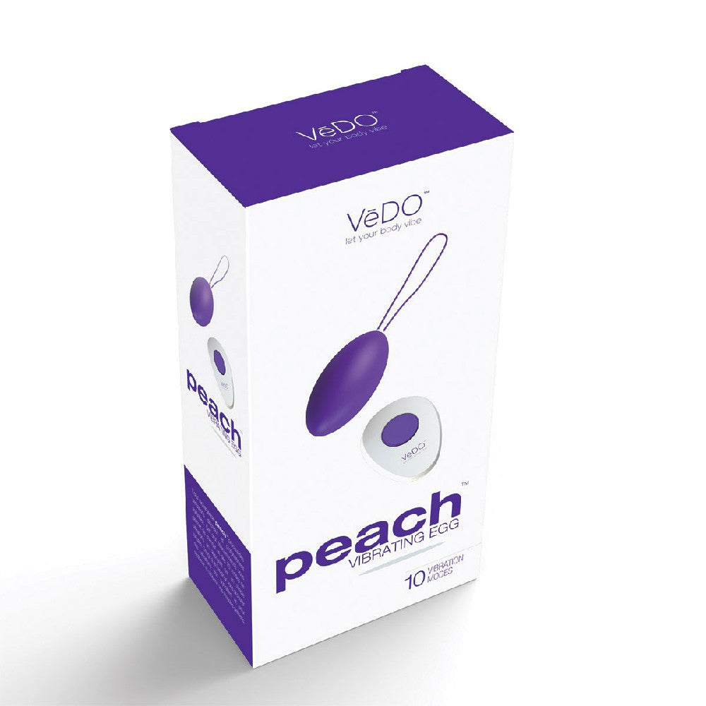 Peach Remote Vibrating Kegel Ball