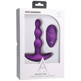 A-Play Beaded Vibrating Plug - Purple