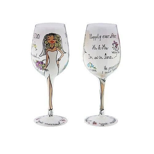 Wine Glass  - Just Married