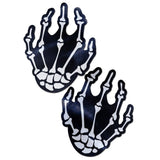 White Boney Skeleton Hands Pasties